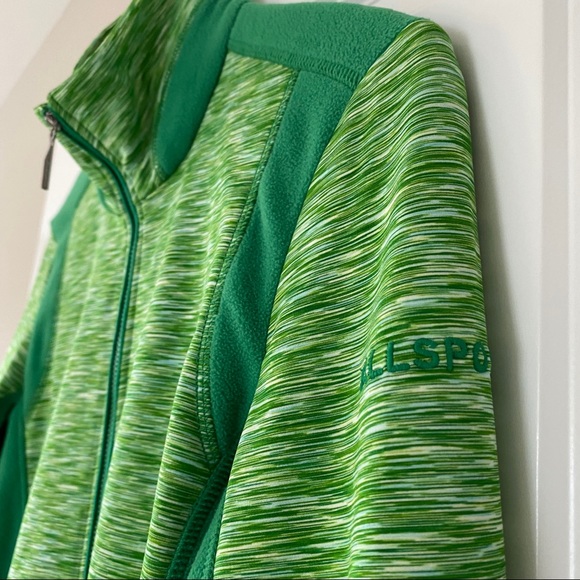 Allsport of Austria Full Zip Athletic Jacket w Fleece Accents MEASUREMENTS - Picture 3 of 11